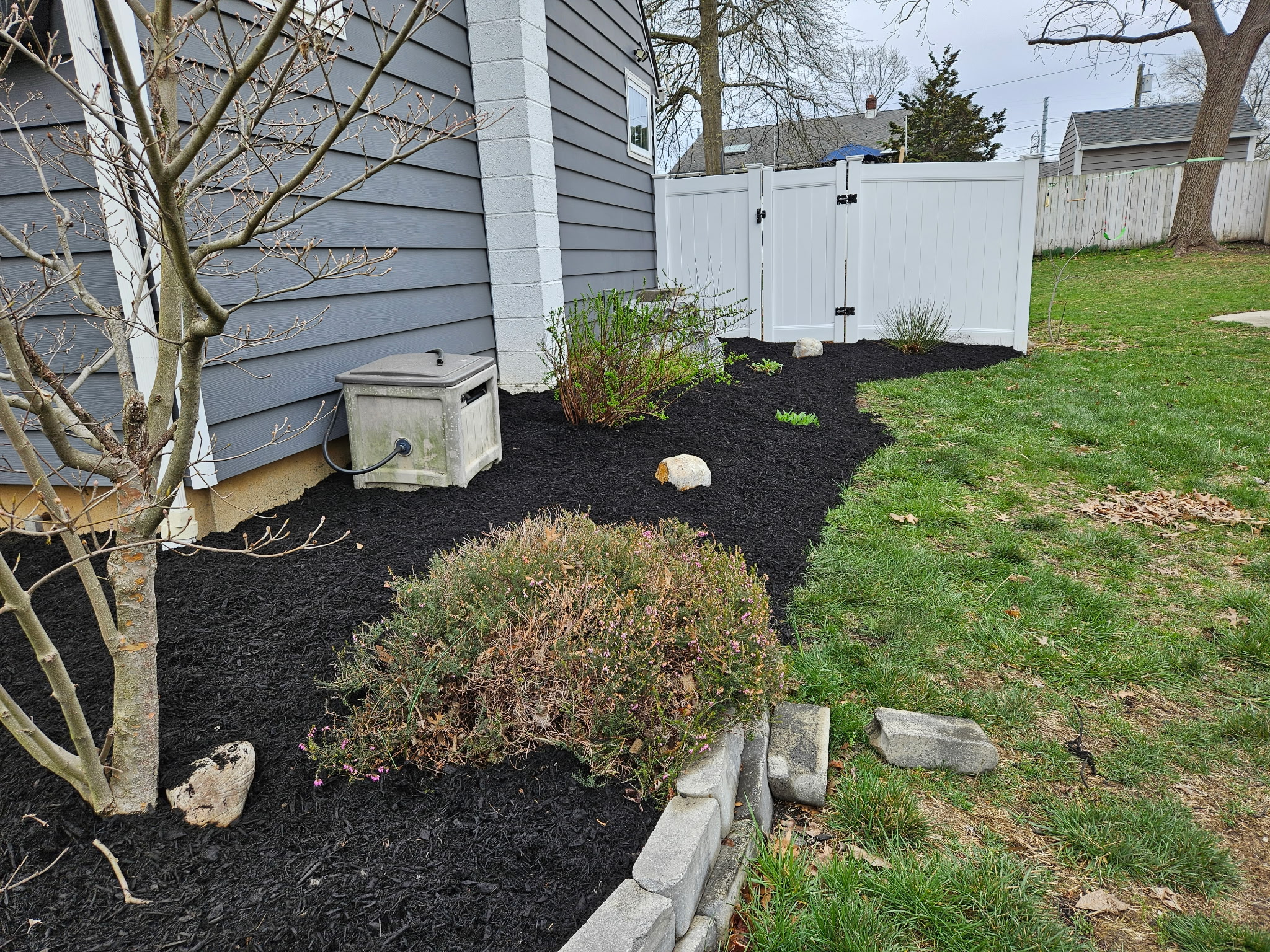 After landscaping transformation