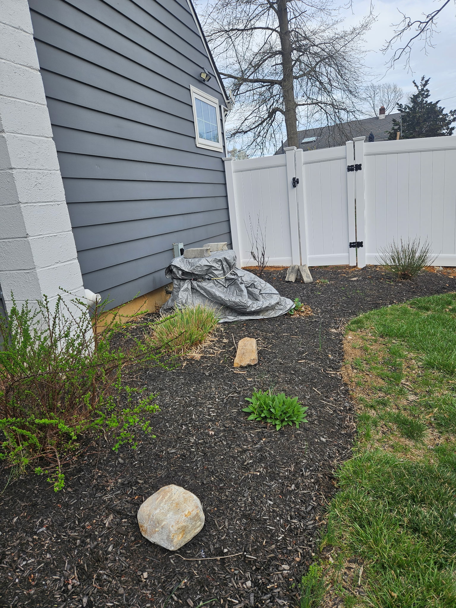 Before landscaping transformation