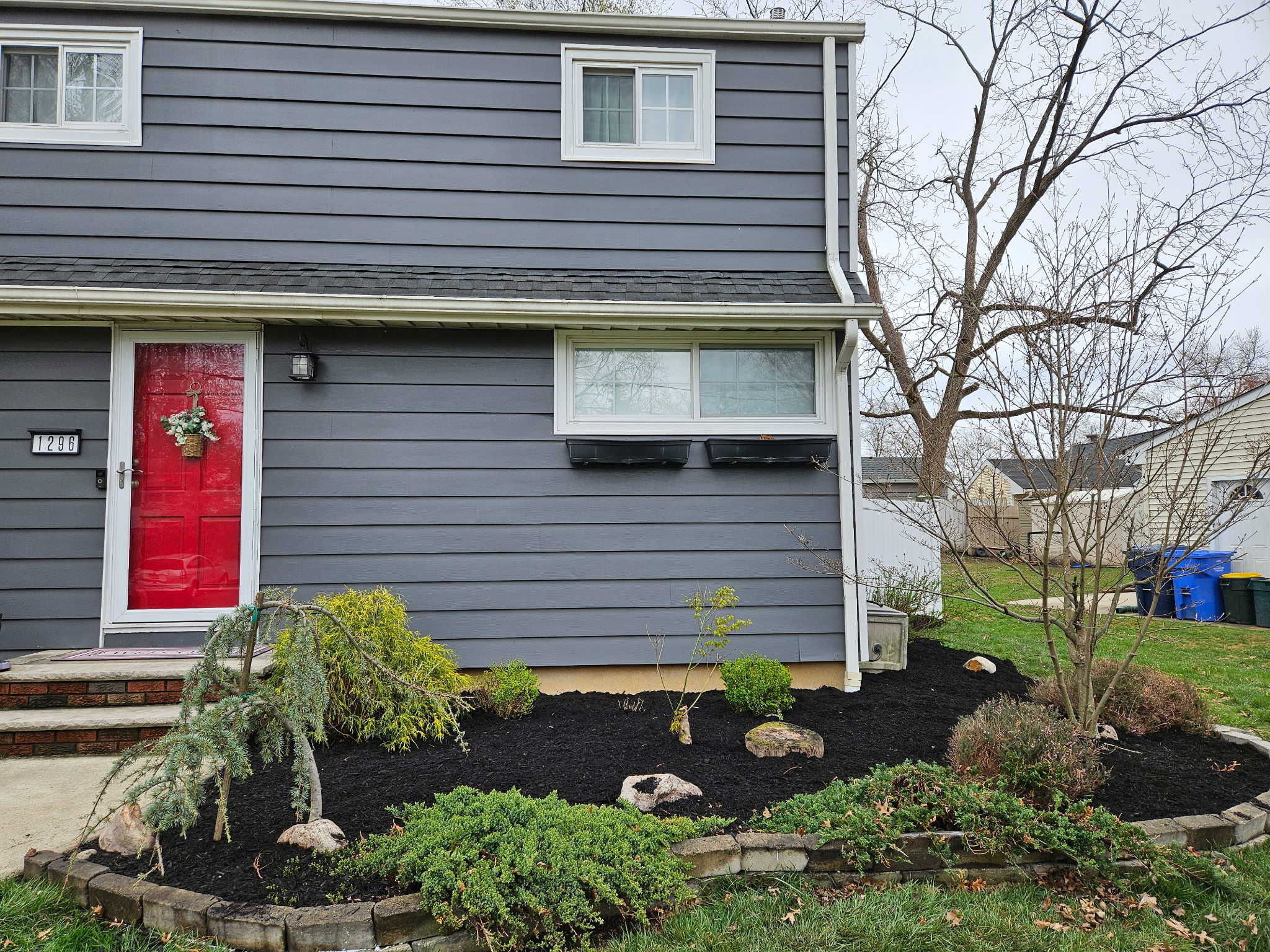 Professional landscaping work